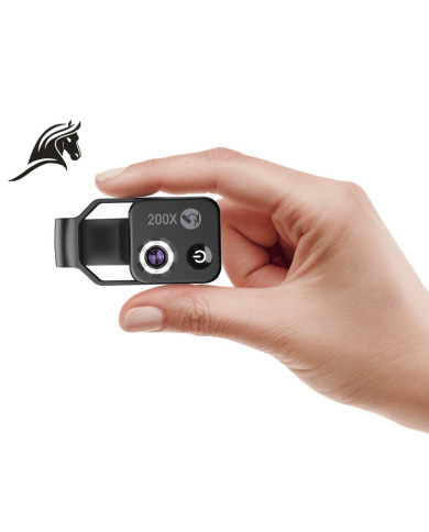 Apexels New Portable 200X Mobile Phone Microscope Magnifying Glass Hd Microscope Without Cpl