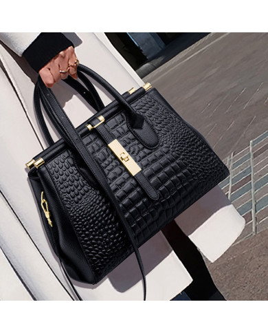 Leather Allmatch Ladies Middleaged Mother Tote Bag New Fashionable Atmospheric First Layer Cowhide Handbag Women