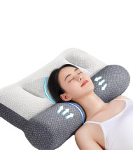 Partition Sleep Aid Antitraction Pillow Soybean Fiber Cervical Pillow Core Knitted Household Student Dormitory Pillow