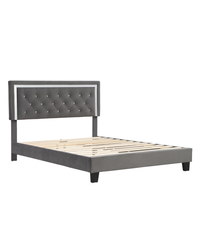 Polsterbett 140200 mit Lattenrost und Kopfteil Jugendbett fr Erwachsene  Polsterbett 140200 mit Lattenrost und Kopfteil Jugendbett fr Erwachsene