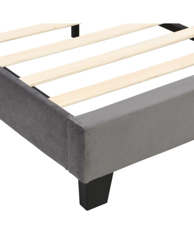 Polsterbett 140200 mit Lattenrost und Kopfteil Jugendbett fr Erwachsene  Polsterbett 140200 mit Lattenrost und Kopfteil Jugendbett fr Erwachsene