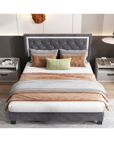 Polsterbett 140200 mit Lattenrost und Kopfteil Jugendbett fr Erwachsene  Polsterbett 140200 mit Lattenrost und Kopfteil Jugendbett fr Erwachsene